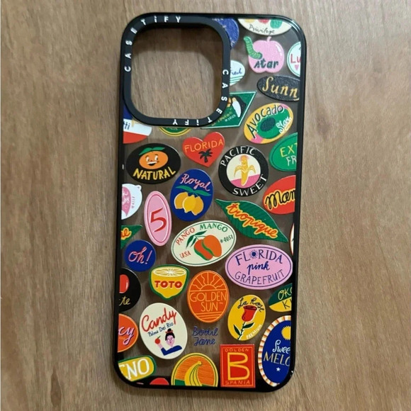 BODIL JANE CASETIFY IPHONE APPLE 15 PROMAX FRUIT STICKERS CASE - Picture 2 of 3